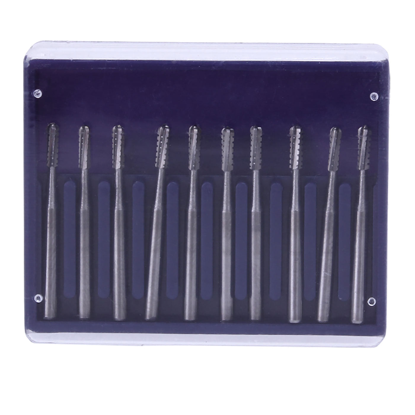 Dental Carbide Bur FG #1558 Straight Round End Crosscut Fissure 10Pcs/Box -azdentall.com