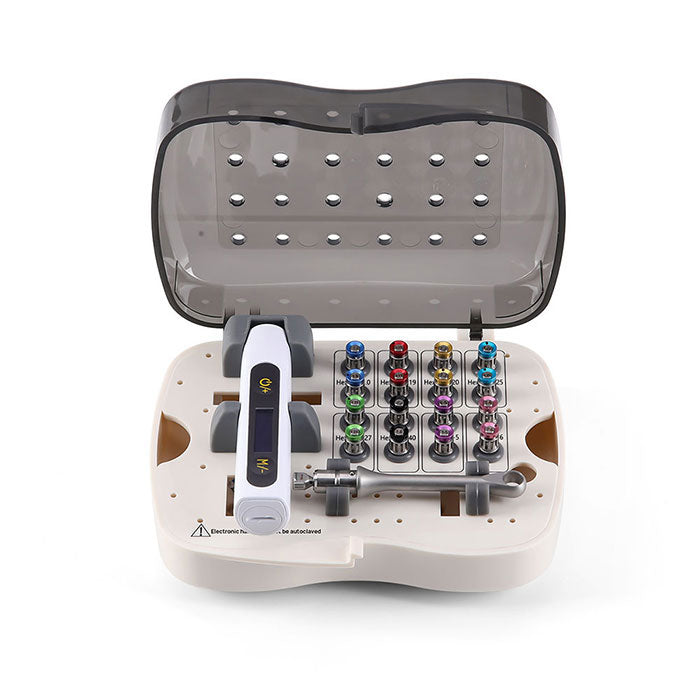 Dental Universal Implant Driver Kit 16pcs Colorful Drivers With Electronic Torque Wrench 10-50Ncm - azdentall.com