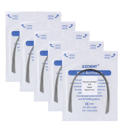 AZDENT Thermal Active NiTi Archwire Round Natural Full Size 10pcs/Pack -azdentall.com