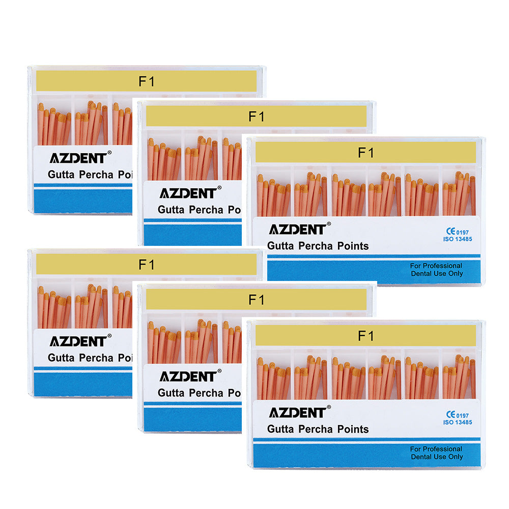 AZDENT Gutta Percha Points F Series Assorted F1, F2, F3 60/Box