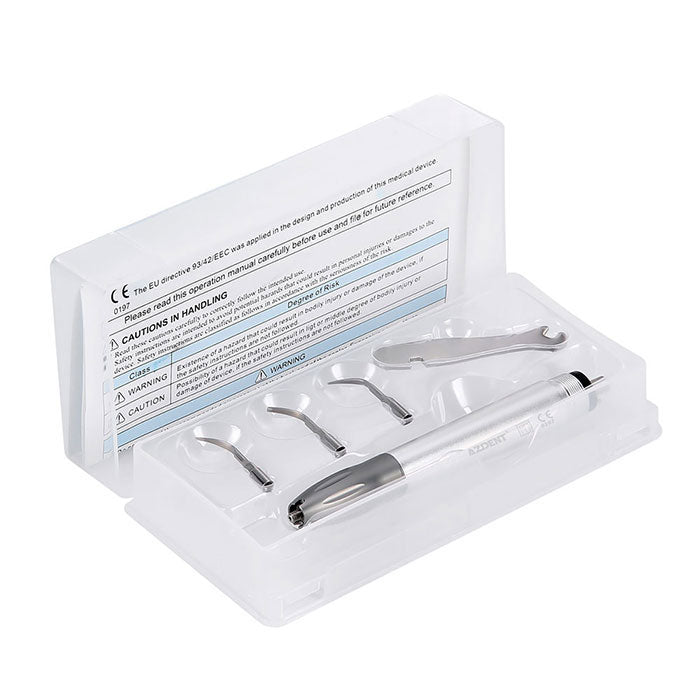 AZDENT Dental Air Scaler Handpiece Super Sonic Scaling Handle 2/4 Holes With 3 Scaler Tips - azdentall.com
