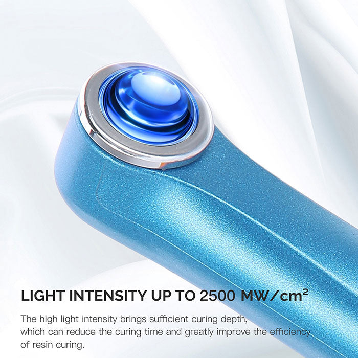 Dental Wireless LED Light Curing 1 Second Cure Wide Specturm Multifunctional Head 360° Rotating 2500mw/cm2 - azdentall.com