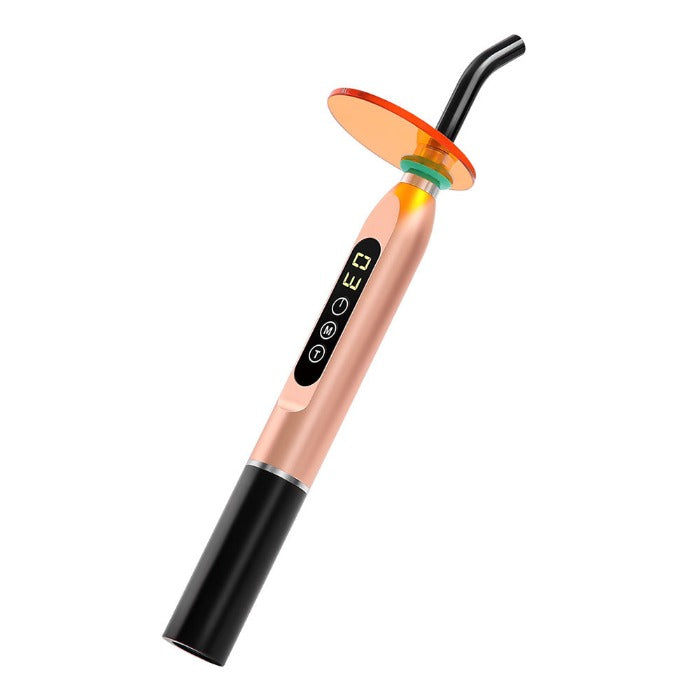 Dental LED Curing Light Cordless Classic Metal Body 360° Rotating Head 800-1400mW/cm² - azdentall.com