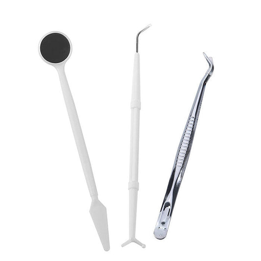 Dental Mirror Plier Explorer Kit Disposable Mouth Mirror Forceps Probe - azdentall.com