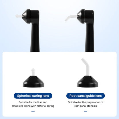 AZDENT Dental Curing Light LED Wide Spectrum 1 Second Metal Body Built-in Light Meter 2600mW/cm² 10W Power With Caries Detection Mode - azdentall.com