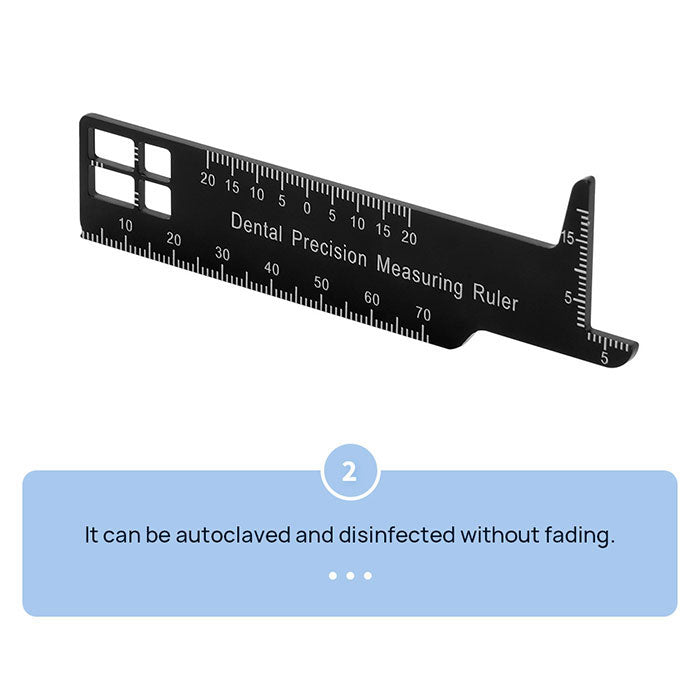 Dental Precision Measuring Ruler Span Measure Scale Endodontic Instruments - azdentall.com