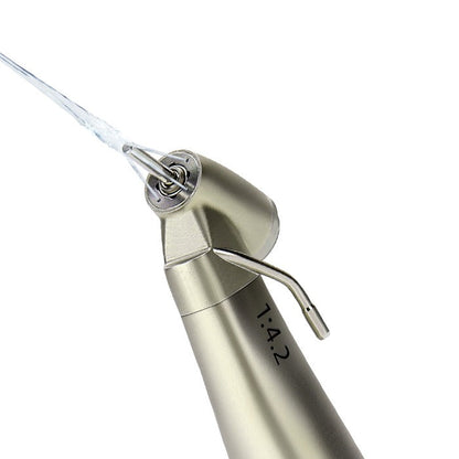 AZDENT 45 Degree Electric Contra Angle 1:4.2 Increasing Fiber Optic Handpiece, External Water - azdentall.com