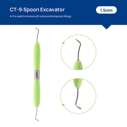 Dental Restoration Instruments Enamel Chisel Set 6 Models - azdentall.com