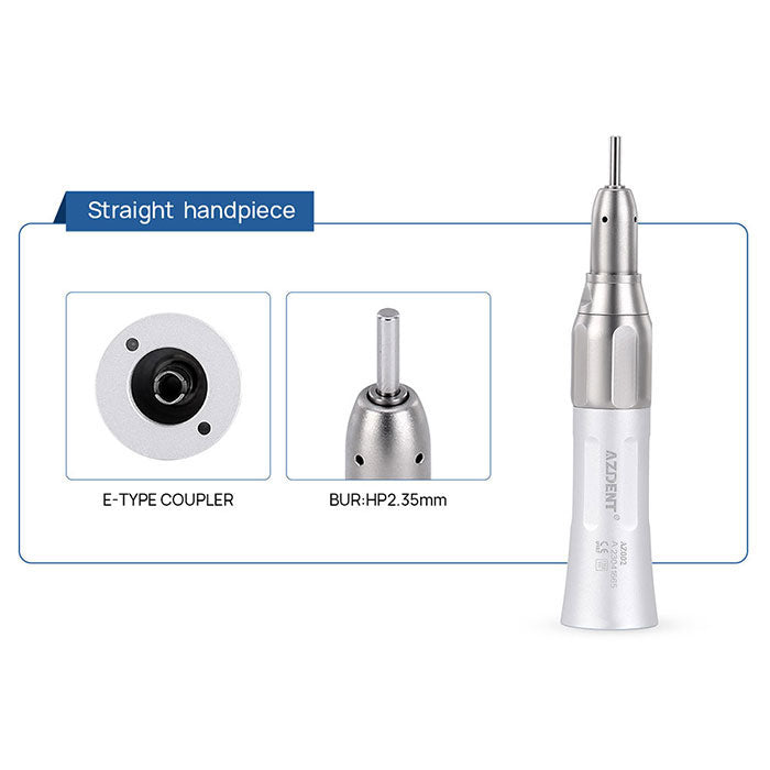 AZDENT Dental Stainless Body Shadowless LED E-generator High and Low Speed Handpiece 2/4 Holes - azdentall.com