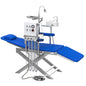 Dental Portable Mobile Adjustable Chair Air Turbine Unit With LED Light Rotatable Spittoon 4 Hole - azdentall.com