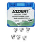 AZDENT Dental Orthodontic Buccal Tube 1st Molar Bondable MIM Monoblock Non-convertible Roth 0.018 20Sets/Box - azdentall.com