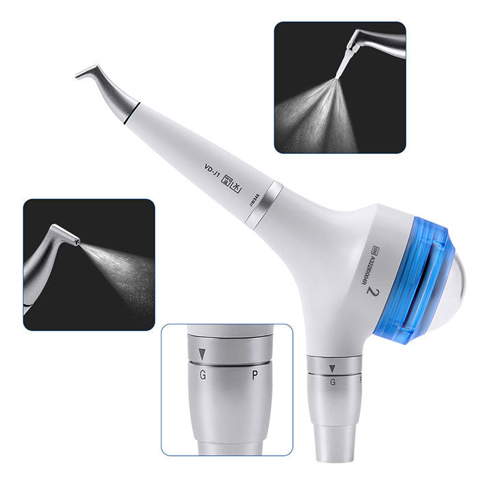 AZDENT Dental Air Polisher Prophy Teeth Whitening A2 Detachable 360° Rotating Handpiece G&P 2 Working Models - azdentall.com