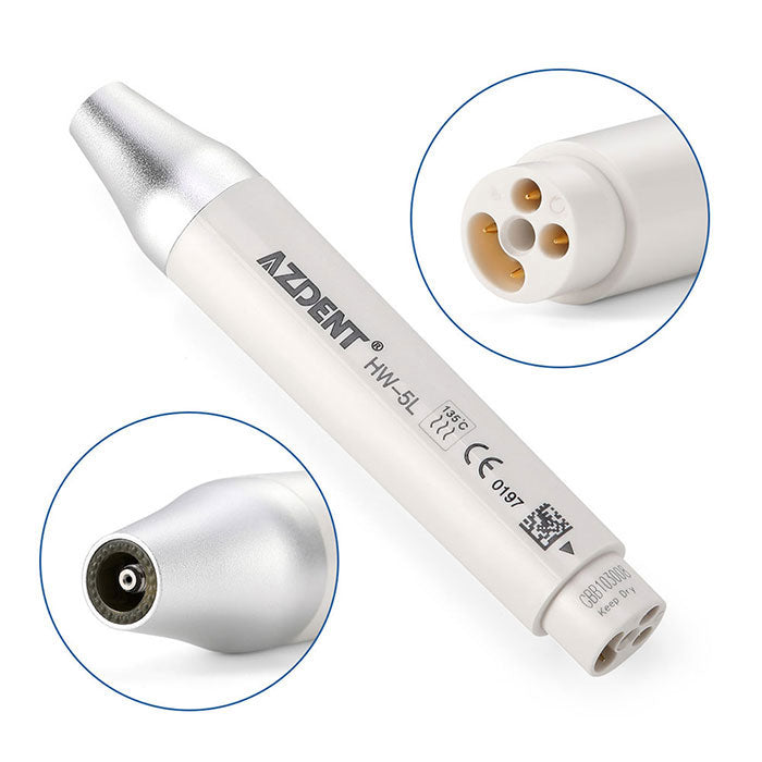 AZDENT Dental LED Ultrasonic Scaler Handpiece HW-5L & Tips G1 G2 P1 E1 Kit - azdentall.com