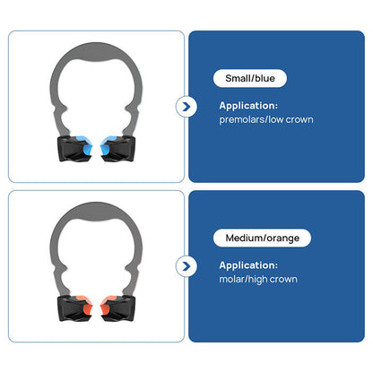 Dental Sectional Matrix System Nickel Titanium Matrices Clamp Clip Ring Small/Medium - azdentall.com