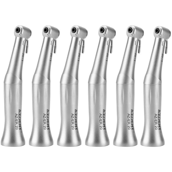 6pcs AZDENT 20:1 Implant Contra Angle Handpiece External Spray Push Button