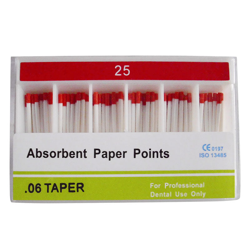 Absorbent Paper Points #15-40 Taper Size 0.06 Color Coded 7 Models 100/Box-azdentall.com