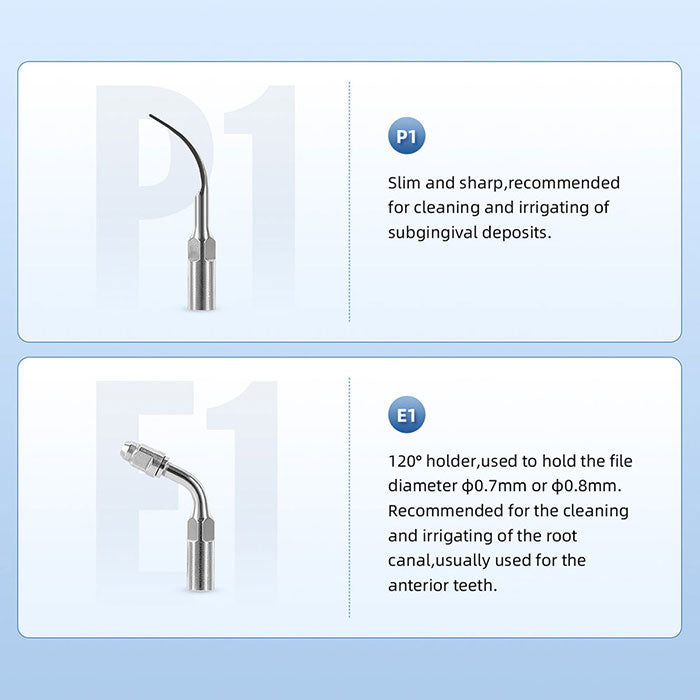 AZDENT Dental Ultrasonic Scaler Handpiece HW-3H & Tips G1 G2 P1 E1 Kit - azdentall.com