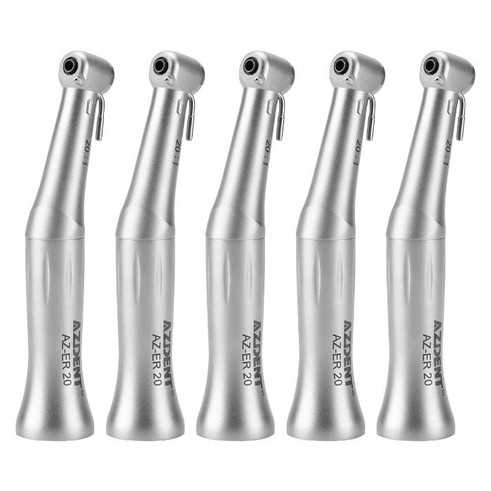 5pcs AZDENT 20:1 Implant Contra Angle Handpiece External Spray Push Button