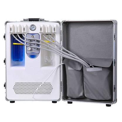 Dental Portable Turbine Unit with Air Compressor Curing Light Ultrasonic Scaler 4 Hole - azdentall.com