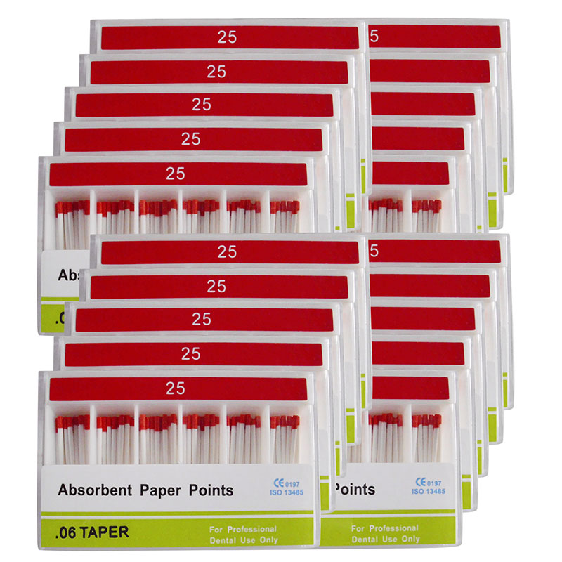 Absorbent Paper Points #15-40 Taper Size 0.06 Color Coded 7 Models 100/Box-azdentall.com