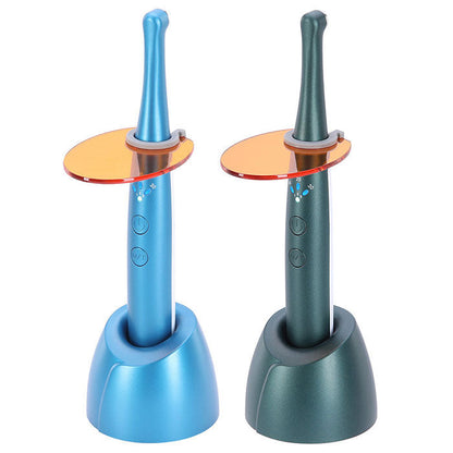 Dental Wireless LED Light Curing 1 Second Cure Wide Specturm Multifunctional Head 360° Rotating 2500mw/cm2 - azdentall.com