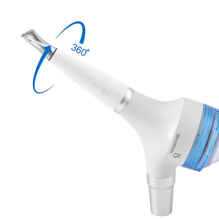 AZDENT Dental Air Polisher Prophy Teeth Whitening A1S Detachable 360° Rotating Handpiece With 4 Holes Quick Coupler-azdentall.com