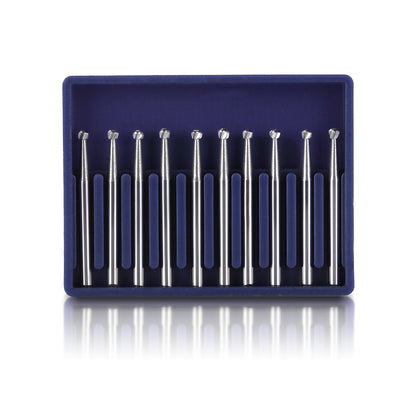 Dental FG #4 Round Carbide Bur 10pcs/Box-azdentall.com