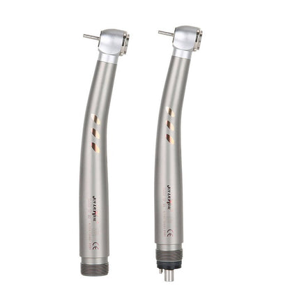 Dental High Speed Handpiece, LED, 2/4 Hole, Standard Head, Push Button, Ceramic Handpiece, E-generator, Shadowless Ring. - azdentall.com