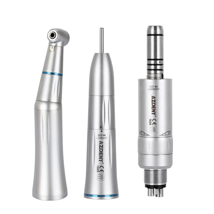 AZDENT 1:1 Slow Speed Handpiece & Air Motor Set With Internal Water Spray - azdentall.com