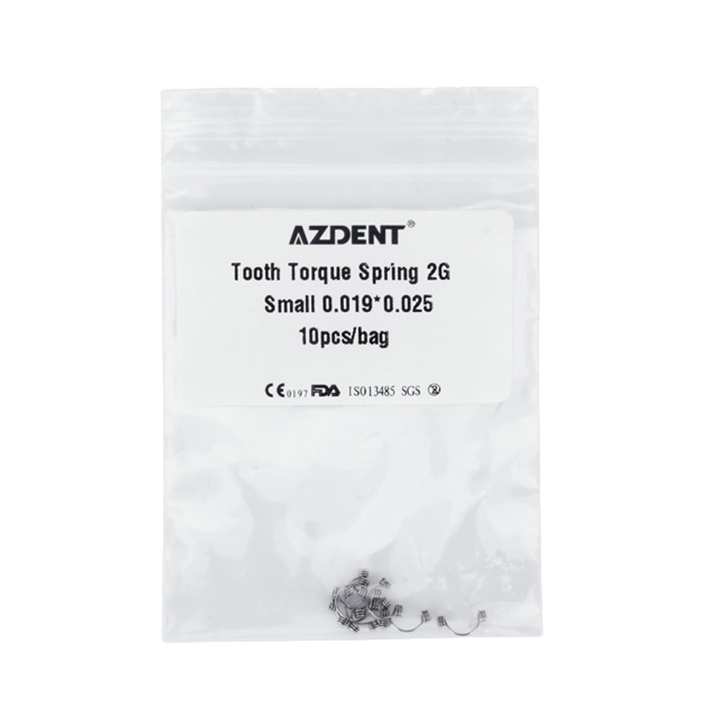 AZDENT Tooth Torque Rectangular Spring 2G Small 0.019*0.025 10pcs/Bag - azdentall.com