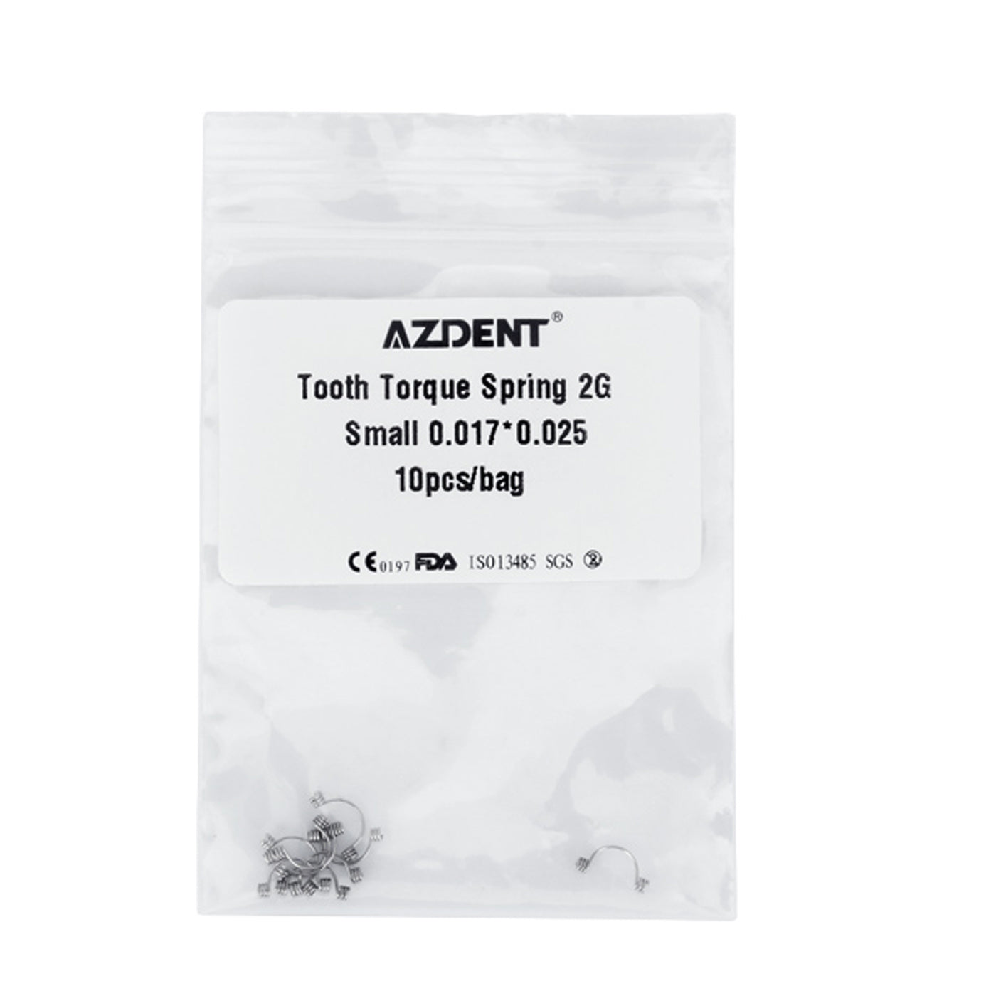 AZDENT Tooth Torque Rectangular Spring 2G Small 0.017*0.025 10pcs/Bag - azdentall.com