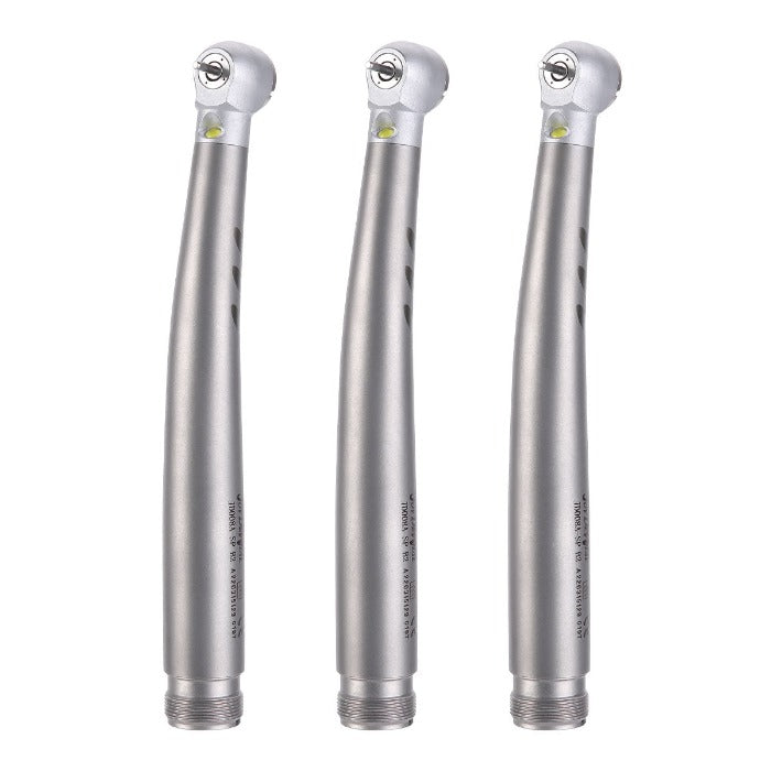 Dental E-generator LED High Speed Handpiece Ceramic Push Button 2/4 Hole Four Water Spray