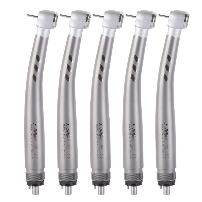 Dental E-generator LED High Speed Handpiece Ceramic Push Button 2/4 Hole Four Water Spray