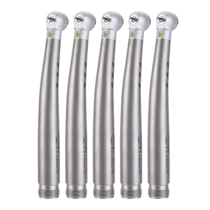 Dental E-generator LED High Speed Handpiece Ceramic Push Button 2/4 Hole Four Water Spray