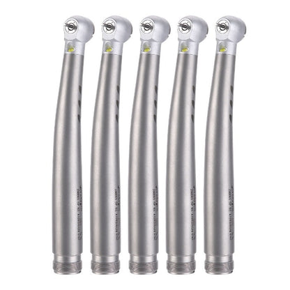 Dental E-generator LED High Speed Handpiece Ceramic Push Button 2/4 Hole Four Water Spray