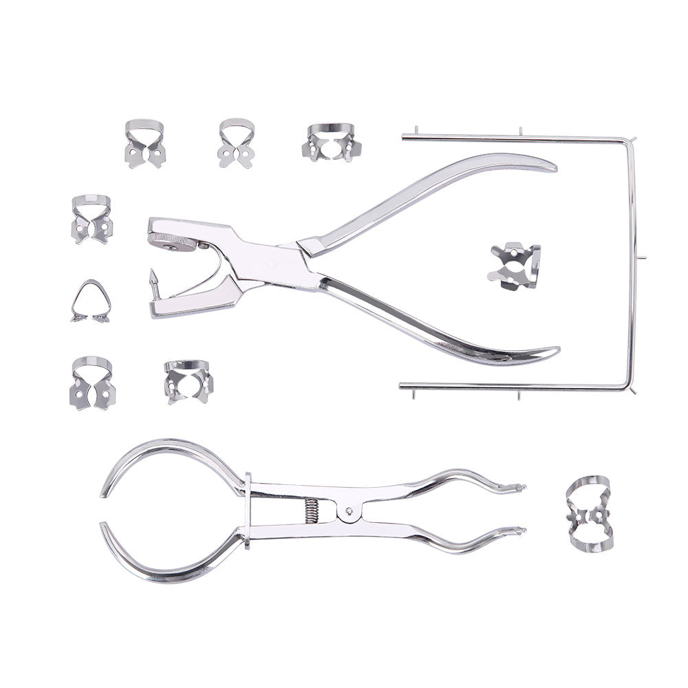 Dental Rubber Dam Perforator Puncher Teeth Care Pliers Orthodontic Material With Storage Bag-azdentall.com