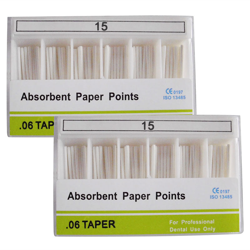 Absorbent Paper Points #15-40 Taper Size 0.06 Color Coded 7 Models 100/Box-azdentall.com