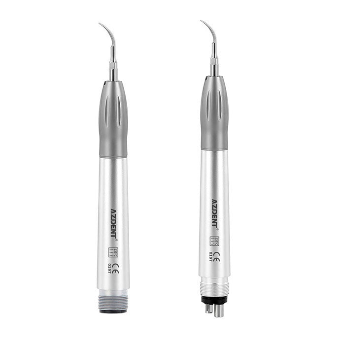 AZDENT Dental Air Scaler Handpiece Super Sonic Scaling Handle 2/4 Holes With 3 Scaler Tips - azdentall.com