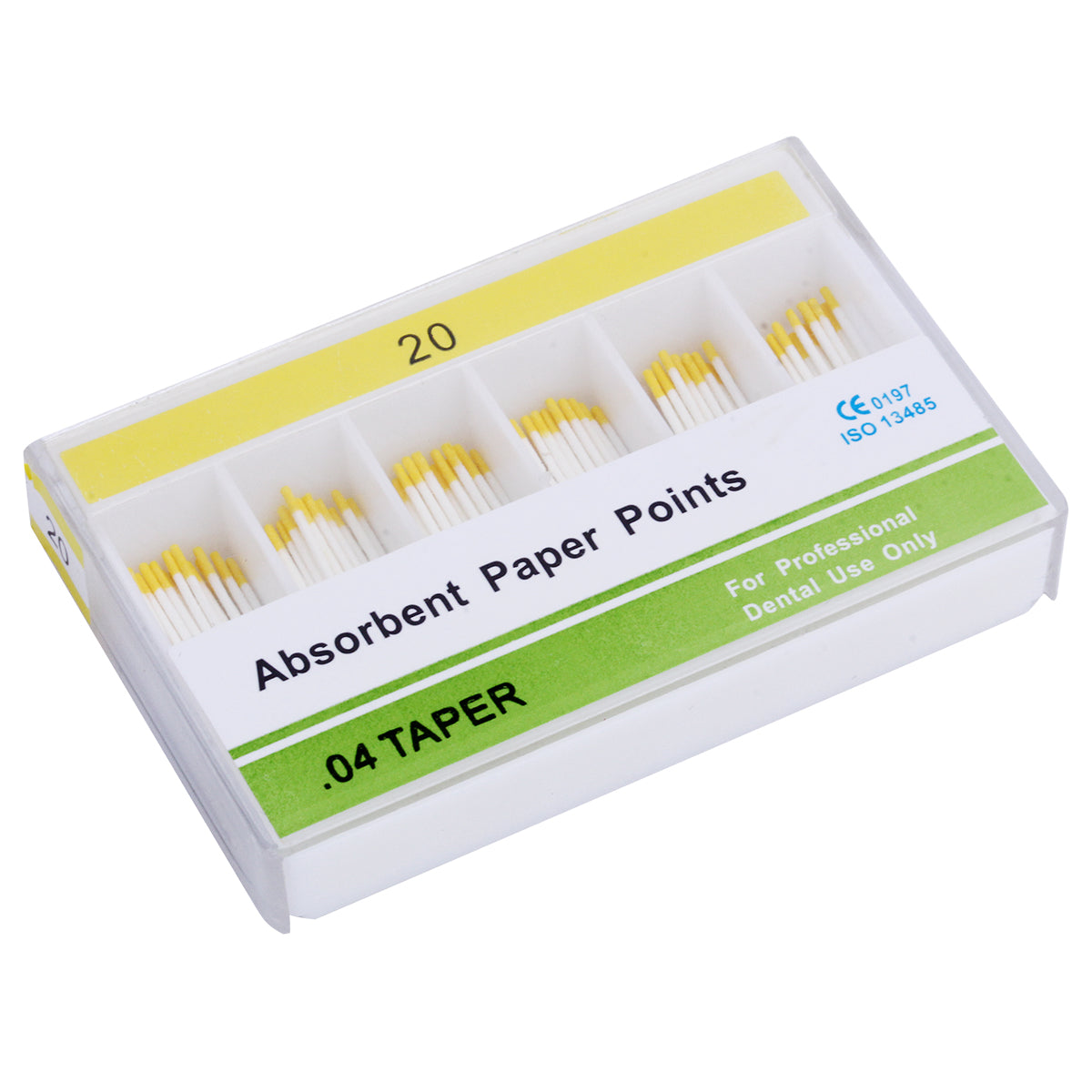Absorbent Paper Points #15-40 Taper Size 0.04 Color Coded 7 Models 100/Box-azdentall.com