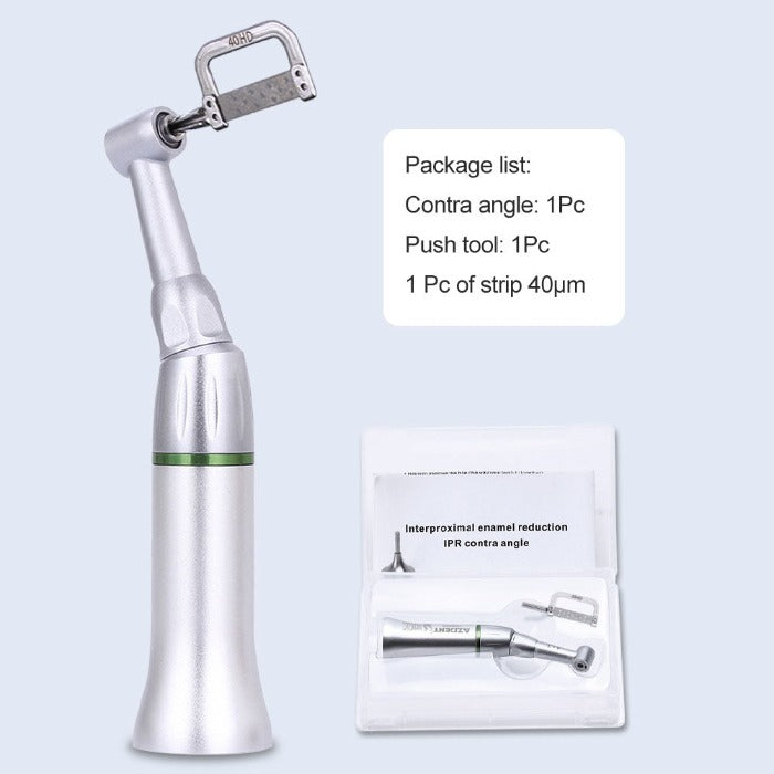 AZDENT 4:1 Reduction Interproximal Stripping Contra Angle IPR Handpiece E-type - azdentall.com