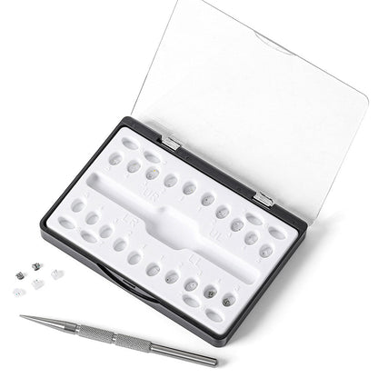 AZDENT Dental 5G Clear Ceramic Self-Ligating Bracket Roth/MBT 0.022 with Upper 3 Hook 20pcs/Box - azdentall.com