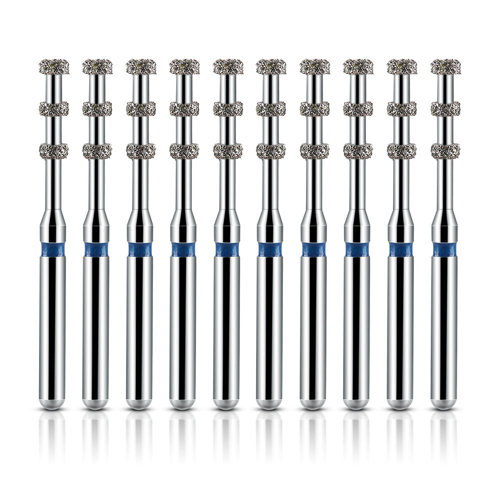 AZDENT Dental FG Diamond Burs VP-21 Depth Marking 10pcs/Box-azdentall.com