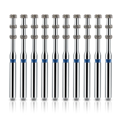 AZDENT Dental FG Diamond Burs VP-21 Depth Marking 10pcs/Box-azdentall.com