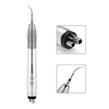 AZDENT Dental Air Scaler Handpiece Super Sonic Scaling Handle 2/4 Holes With 3 Scaler Tips - azdentall.com