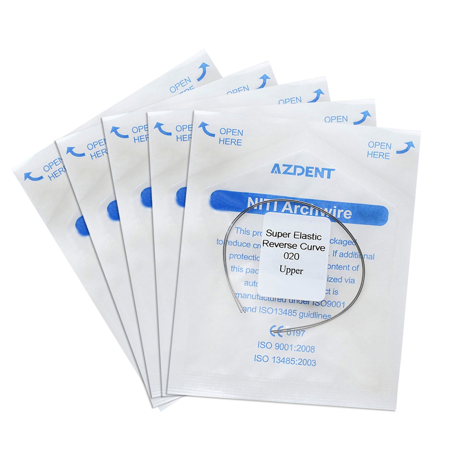 AZDENT Archwire Niti Reverse Curve Round Full Size 2pcs/Pack-azdentall.com