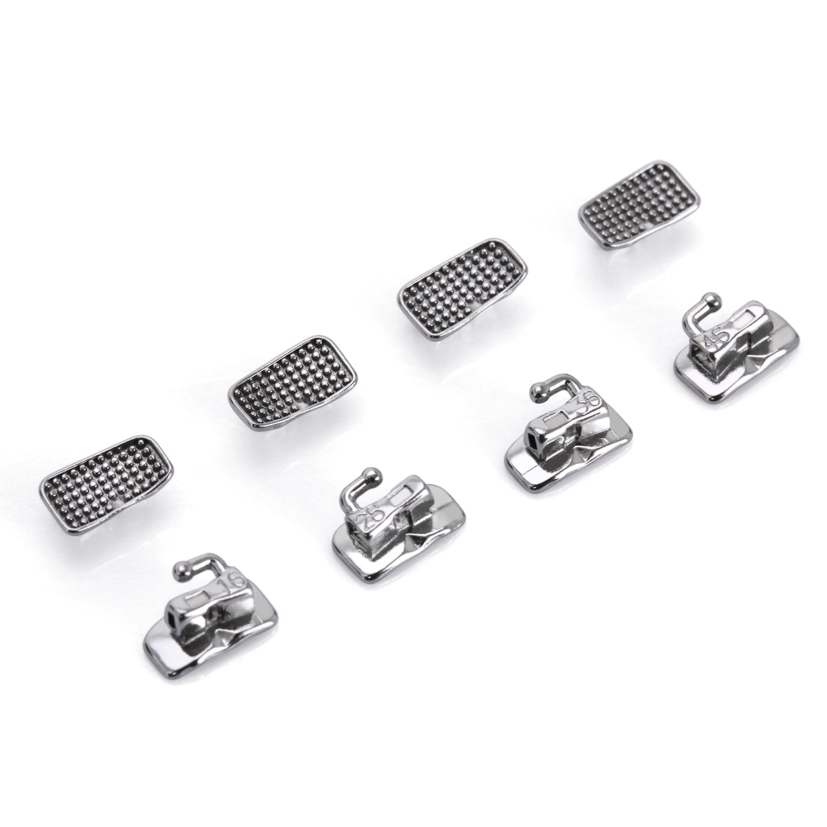 AZDENT Dental Orthodontic Buccal Tube 1st Molar Monoblock Non-Convertible Roth 0.018 50Sets/Box - azdentall.com