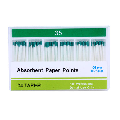 Absorbent Paper Points #15-40 Taper Size 0.04 Color Coded 7 Models 100/Box-azdentall.com