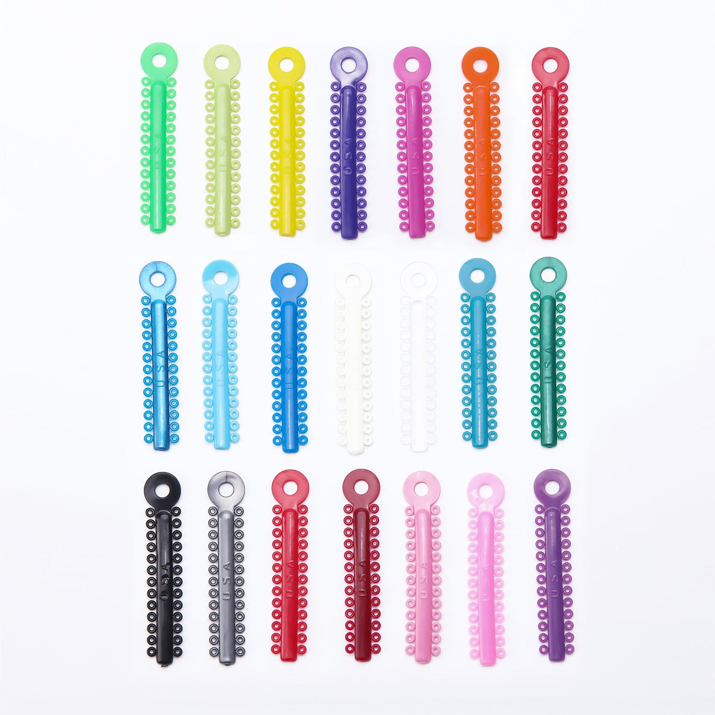 AZDENT Orthodontic Ligature Ties Multi-Color & Clear Color 1014pcs/pack - azdentall.com