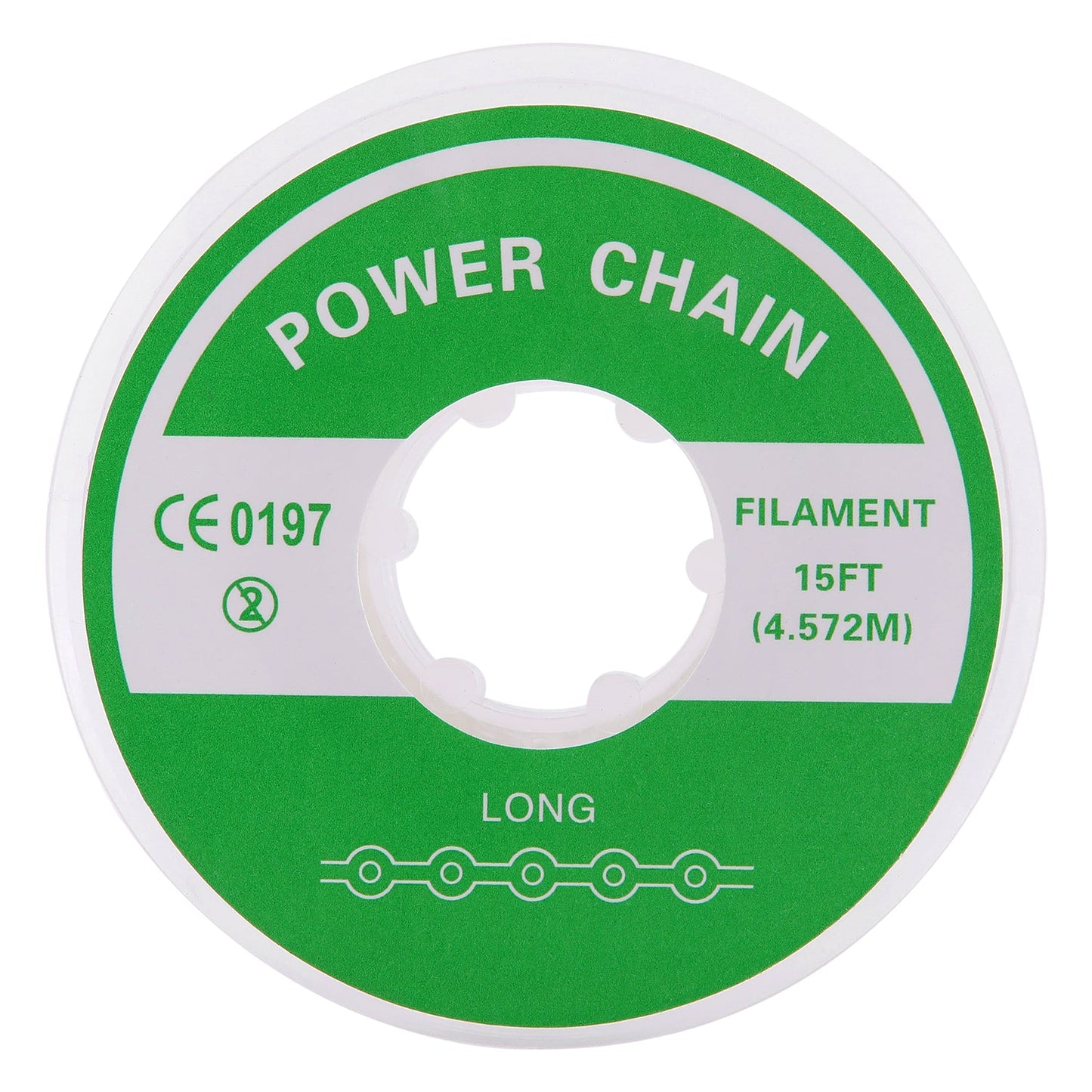 Dental Orthodontic Power Chain Continuous Clear  Color Long/Short/Continuous 15 ft/Roll - azdentall.com