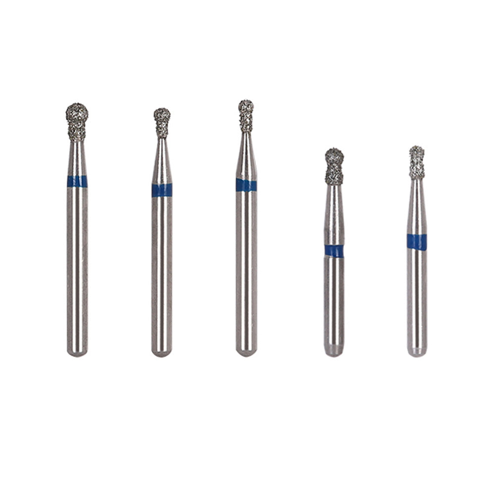 AZDENT Diamond Bur FG BC Series Full Size Round With Collar 5pcs/Pack